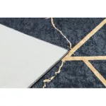 ANDRE 1222 mosható tepih Márvány, geometriai csúszásgátló - crne 160x220 cm