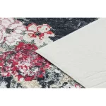 ANDRE 1816D mosható tepih virágok vintage csúszásgátló - bijela / crvena 160x220 cm