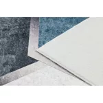 ANDRE 1863 mosható tepih gyémánt, geometriai csúszásgátló - bijela / crne 160x220 cm