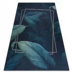 ANDRE 1170 mosható tepih listovi, geometriai csúszásgátló - plava 80x150 cm