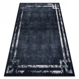   ANDRE 1486 mosható tepih vintage csúszásgátló - crne / bijela 80x150 cm