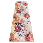  Kab. ANDRE 1270 perivi tepih narančasti, kuhinja protuklizna - ružičasta 80x200 cm