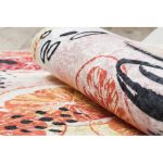  Kab. ANDRE 1270 perivi tepih narančasti, kuhinja protuklizna - ružičasta 80x200 cm