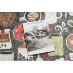  Kab. ANDRE 1297 perivi tepih Šalica, kava. za kuhinju. protuklizna - smeđa 80x200 cm