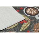  Kab. ANDRE 1297 perivi tepih Šalica, kava. za kuhinju. protuklizna - smeđa 80x200 cm