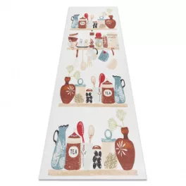    Kab. ANDRE 1299 perivi tepih za posuđe, kuhinja protuklizna - bež 80x200 cm