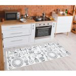  Kab. ANDRE 1318 perivi tepih Keramički, kuhinja protuklizna - bež 80x200 cm