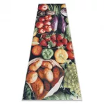  Kab. ANDRE 1711 perivi tepih Voće i povrće, kuhinja protuklizna - zelena 80x200 cm