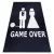 Mosható tepih BAMBINO 2104 'Game over' esküvő, legénybúcsú, csúszásgátló - crne 120x170 cm