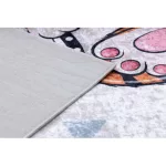 BAMBINO 1960 mosható tepih Tigris, indiai gyerekeknek csúszásgátló - fehér 80x150 cm