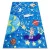 BAMBINO 2265 mosható tepih tér űrrakéta gyerekeknek csúszásgátló - kék 160x220 cm