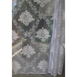    TRD. Gotova zavjesa Amelia bijela 21 barokni uzorak 200x160cm