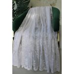  TRD. Gotova zavjesa Amelia bijeli uzorak cvijeta ljiljana 200x160cm