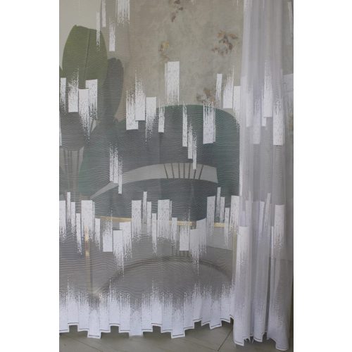 Gotova zavjesa Amelia bijela s uzorkom parketa 500x250cm