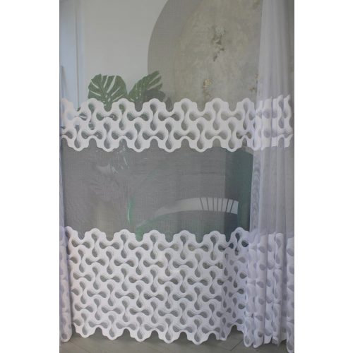  Gotova zavjesa Dorsia bijela modernog uzorka 300x250cm