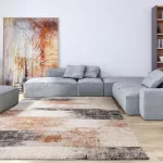  ASY pl Kuza 160x230cm Lines Terracotta