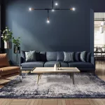  ASY pl Kuza 200x290cm Border Navy