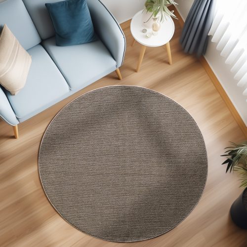  Ay. LOOM 4300 160 x 160 cm smeđi moderni okrugli tepih