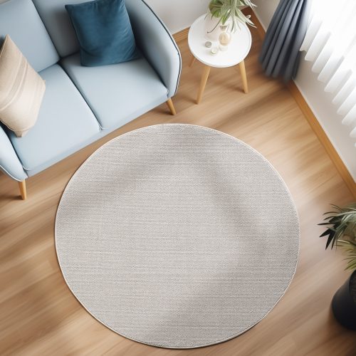  Ay. LOOM 4300 160 x 160 cm krem moderni okrugli tepih
