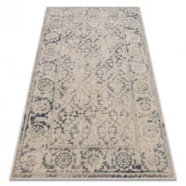   Kab. NAIN tepih Okvir s ukrasom vintage 68981/50955 bež / tamnoplava 80x150 cm