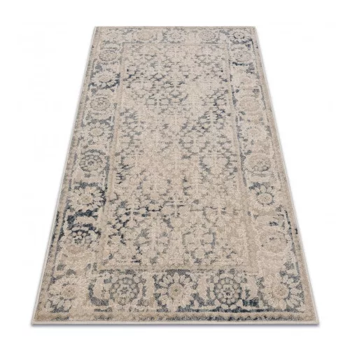 Kab. NAIN tepih Okvir s ukrasom vintage 68981/50955 bež / tamnoplava 80x150 cm