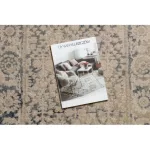 Kab. NAIN tepih Okvir s ukrasom vintage 68981/50955 bež / tamnoplava 80x150 cm