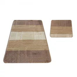    Tepih za kupaonicu Montana 04N bež set od 2 dijela (50cmx80cm+40x50cm)
