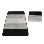  Kupaonski tepih Montana 04N crni 2-dijelni set (50cmx80cm+40x50cm)