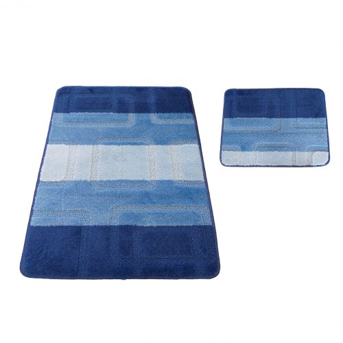 Kupaonski tepih Montana 04N plavi 2-dijelni set (50cmx80cm+40x50cm)