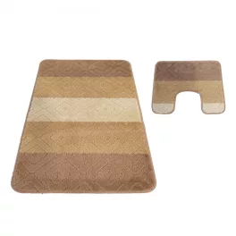    Kupaonski tepih Montana 03N bež 2-dijelni set (50cmx80cm+40x50cm)
