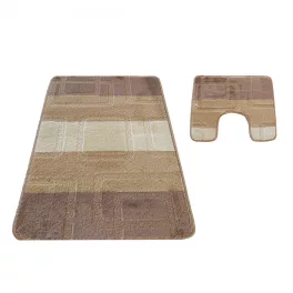    Tepih za kupaonicu Montana 04N bež set od 2 dijela (50cmx80cm+40x50cm)