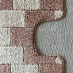  Montana 2-dijelni kupaonski set Bornova XL bež Komplet (50 cm x 80 cm i 40 cm x 50 cm) tepih