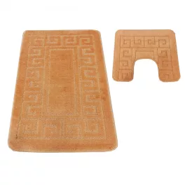   Montana 2-dijelni kupaonski set Ethnic Salmon Complete (50 cm x 80 cm i 40 cm x 50 cm) tepih