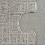  Dvodijelni kupaonski set Montana Ethnic Sand gray (50 cm x 80 cm i 40 cm x 50 cm)