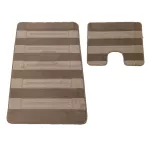  Dvodijelni kupaonski set Montana Said XL Fungi siva (60 cm x 100 cm i 50 cm x 60 cm)