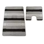  Dvodijelni kupaonski set Montana Said XL sivi (60 cm x 100 cm i 50 cm x 60 cm)