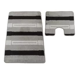   Dvodijelni kupaonski set Montana Said XL sivi (60 cm x 100 cm i 50 cm x 60 cm)