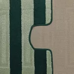  Dvodijelni kupaonski set Montana Said XL lovačko zelena (60 cm x 100 cm i 50 cm x 60 cm)