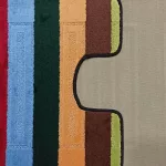 Dvodijelni kupaonski set Montana Said XL Multi (60 cm x 100 cm i 50 cm x 60 cm)