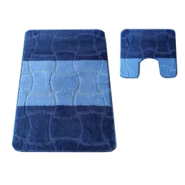   Dvodijelni kupaonski set Montana Sariyer XL plavi (60 cm x 100 cm i 50 cm x 60 cm)