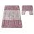  Dvodijelni kupaonski set Montana Sariyer XL Dusty pink (60 cm x 100 cm i 50 cm x 60 cm)