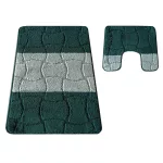  Dvodijelni kupaonski set Montana Sariyer XL lovačko zelena (60 cm x 100 cm i 50 cm x 60 cm)