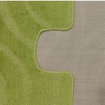  Dvodijelni kupaonski set Montana Symphony, fosforno zelena (50 cm x 80 cm i 40 cm x 50 cm)