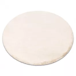    Moderan tepih TEDDY NEW sand 52 kruga shaggy, pliš, vrlo debeo, bež kotač 120 cm