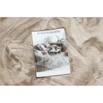  Moderan tepih TEDDY NEW sand 52 kruga shaggy, pliš, vrlo debeo, bež kotač 120 cm