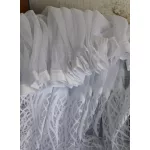  TRD. Gotova zavjesa Madeline Bijeli uzorak 300x250cm