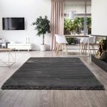 TRD. Luksuzni mekani tepih zeko 80x150cm antracit boje