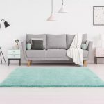  TRD. Luksuzni mekani tepih zeca 160x230cm zeleni