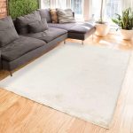  TRD. Luksuzni mekani zečji tepih 80x150cm krem boje