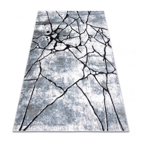 Modern COZY tepih 8873 Cracks, repedt beton - svijetlo siva / plava 160x220 cm